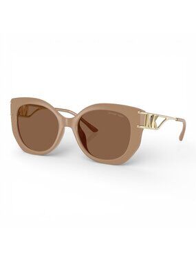 Michael Kors Alicante Sunglasses MK2236U Camel Frame w/ Brown Solid Lens & Case